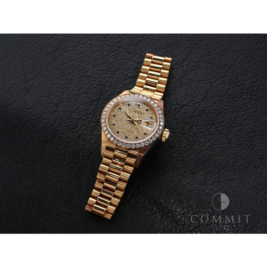 ロレックス デイトジャスト Ref.69138 イエローゴールド パヴェダイヤx11Pサファイア文字盤 | デイトジャスト | 10