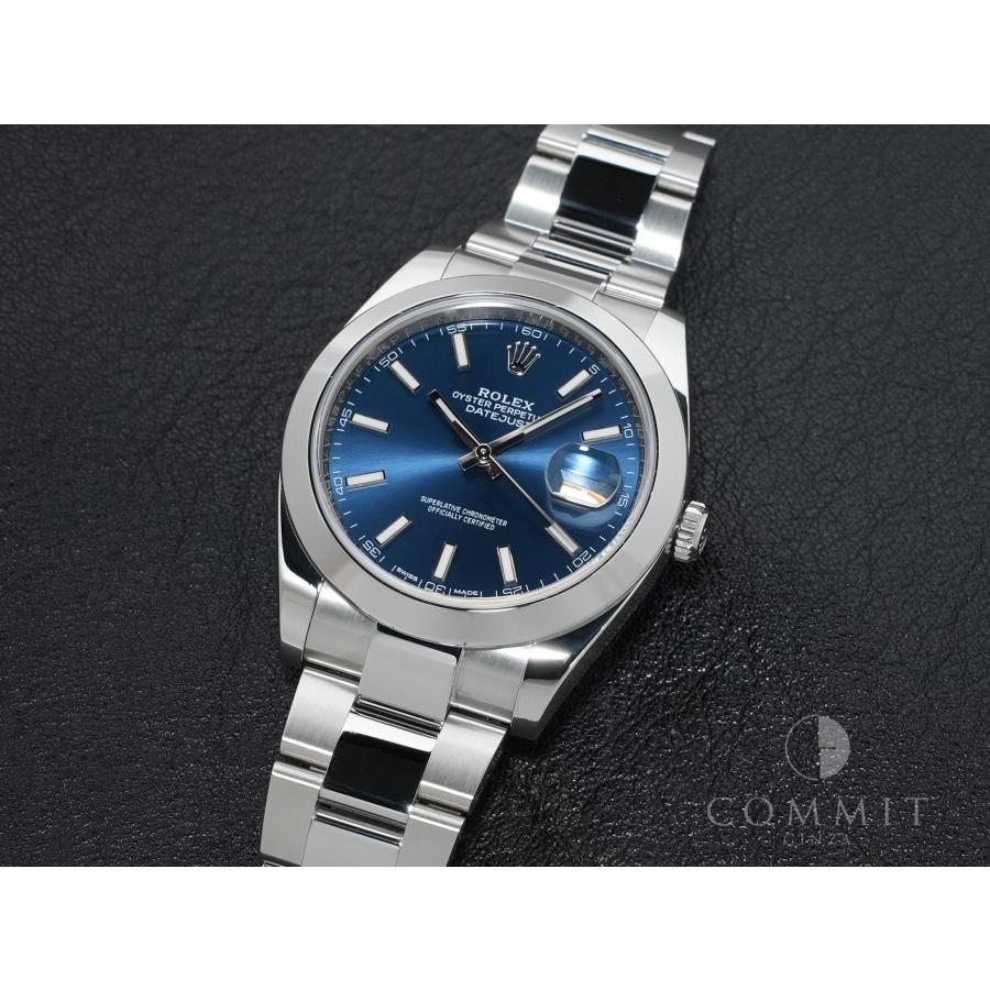 ロレックス デイトジャスト41 Ref.126300 ステンレススチール ブライトブルー文字盤 オイスターブレスレット | デイトジャスト | 10