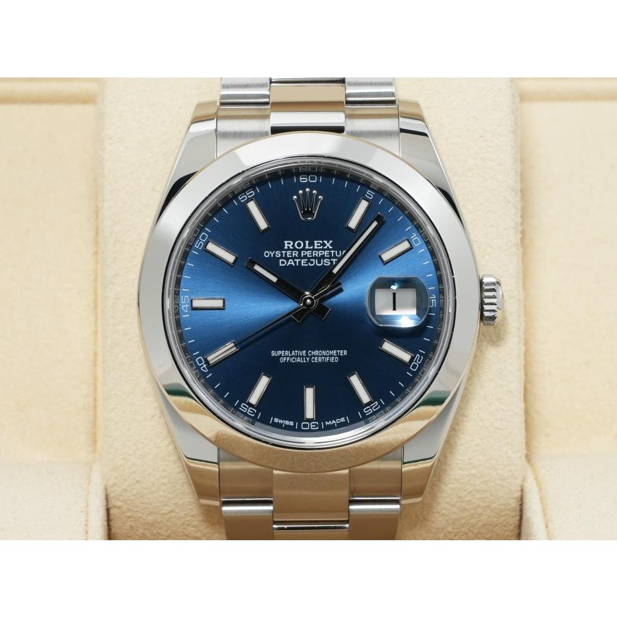 ロレックス デイトジャスト41 Ref.126300 ステンレススチール ブライトブルー文字盤 オイスターブレスレット | デイトジャスト | 01