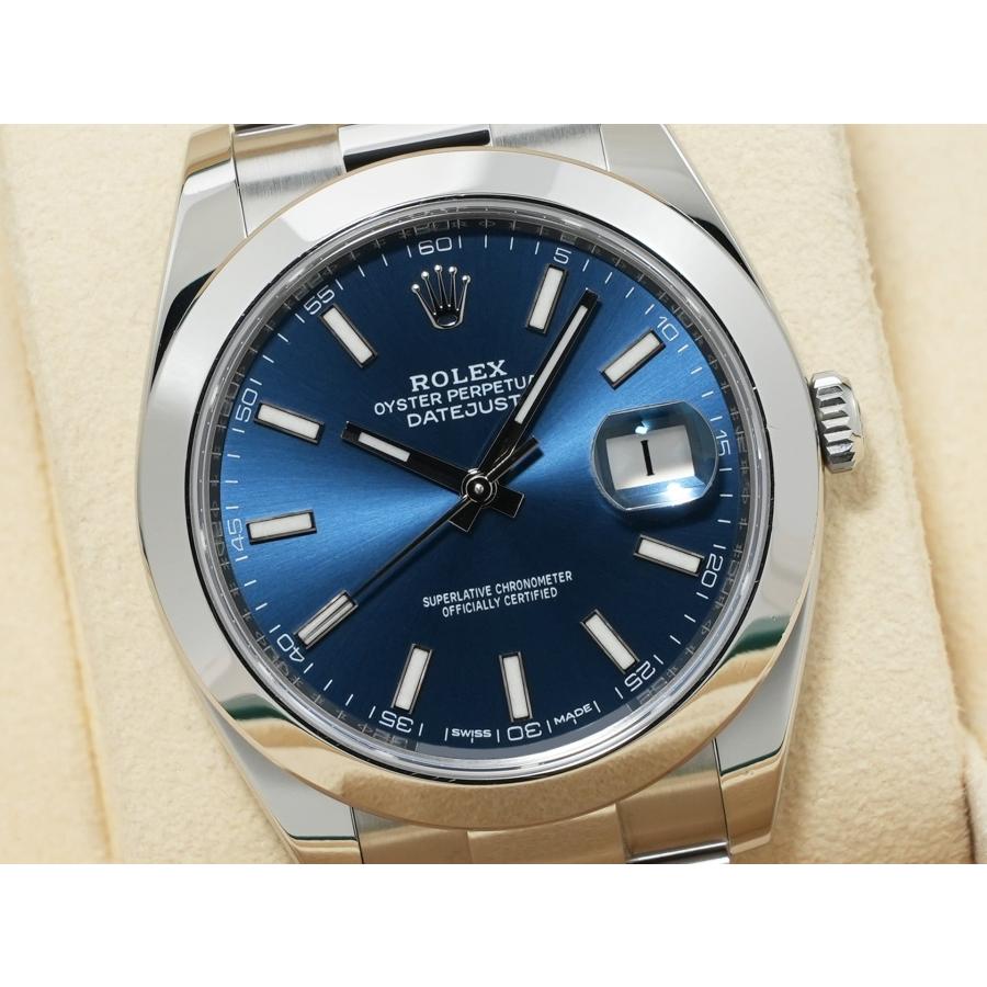 ロレックス デイトジャスト41 Ref.126300 ステンレススチール ブライトブルー文字盤 オイスターブレスレット | デイトジャスト | 02