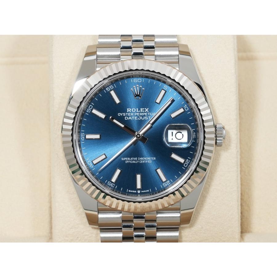 ロレックス デイトジャスト41 Ref.126334 ステンレススチール/ホワイトゴールド ブライトブルー文字盤 ジュビリーブレスレット | デイトジャスト | 01