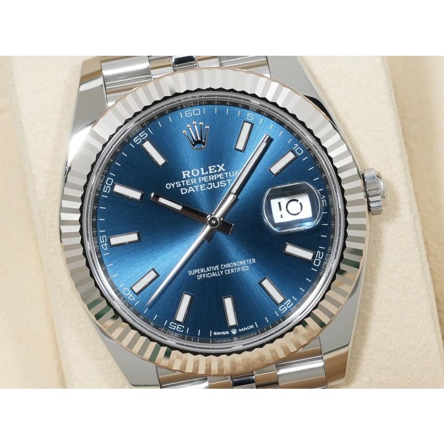 ロレックス デイトジャスト41 Ref.126334 ステンレススチール/ホワイトゴールド ブライトブルー文字盤 ジュビリーブレスレット | デイトジャスト | 02