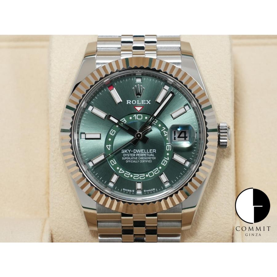 ロレックス スカイドゥエラー Ref.336934 ステンレススチール/ホワイトゴールド ミントグリーン文字盤 ジュビリーブレスレット | スカイドゥエラー