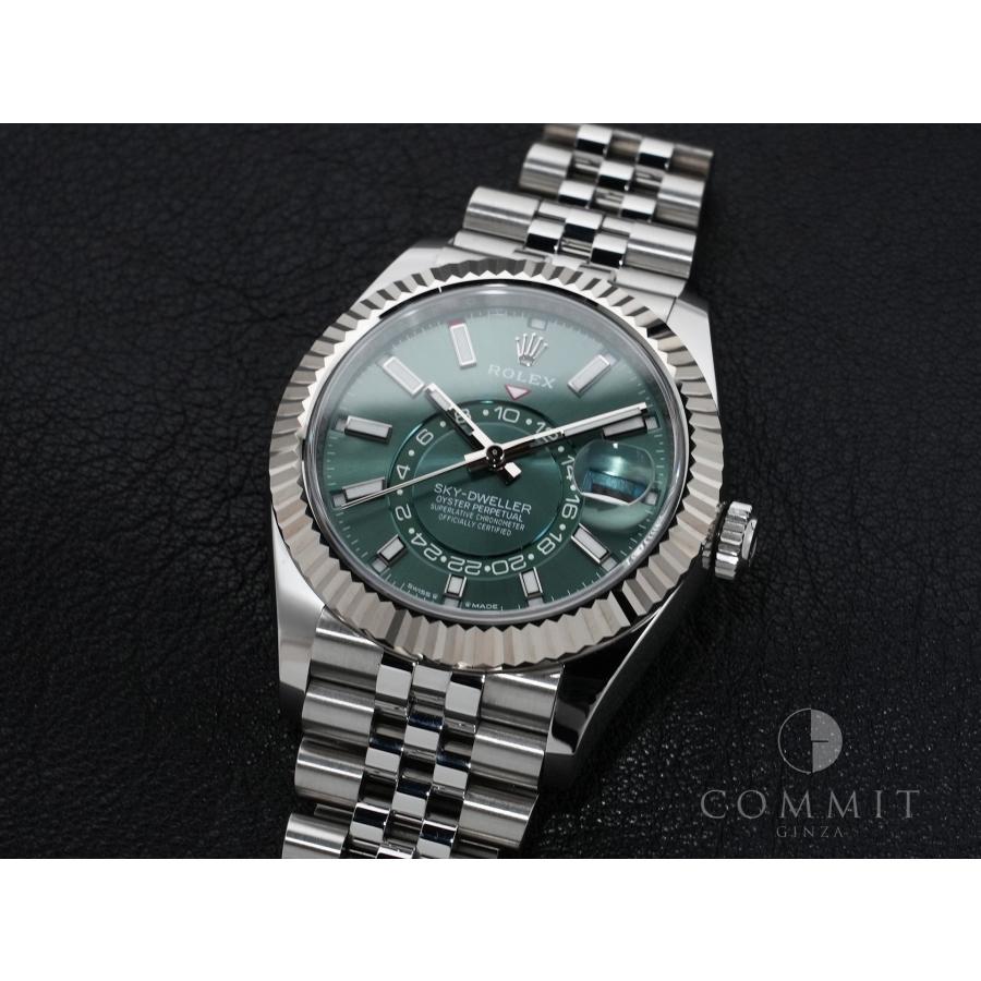 ロレックス スカイドゥエラー Ref.336934 ステンレススチール/ホワイトゴールド ミントグリーン文字盤 ジュビリーブレスレット | スカイドゥエラー | 10