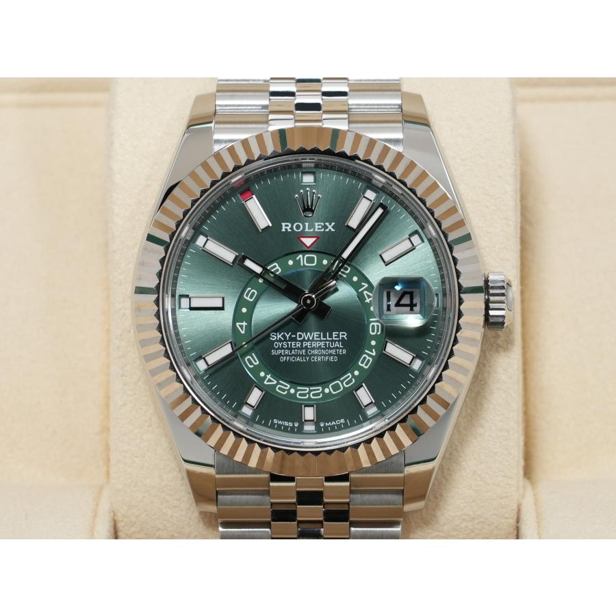 ロレックス スカイドゥエラー Ref.336934 ステンレススチール/ホワイトゴールド ミントグリーン文字盤 ジュビリーブレスレット | スカイドゥエラー | 01