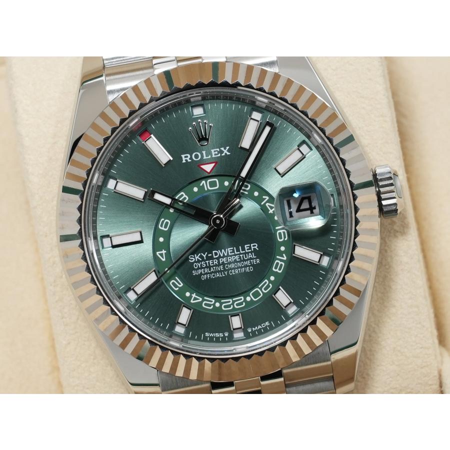 ロレックス スカイドゥエラー Ref.336934 ステンレススチール/ホワイトゴールド ミントグリーン文字盤 ジュビリーブレスレット | スカイドゥエラー | 02