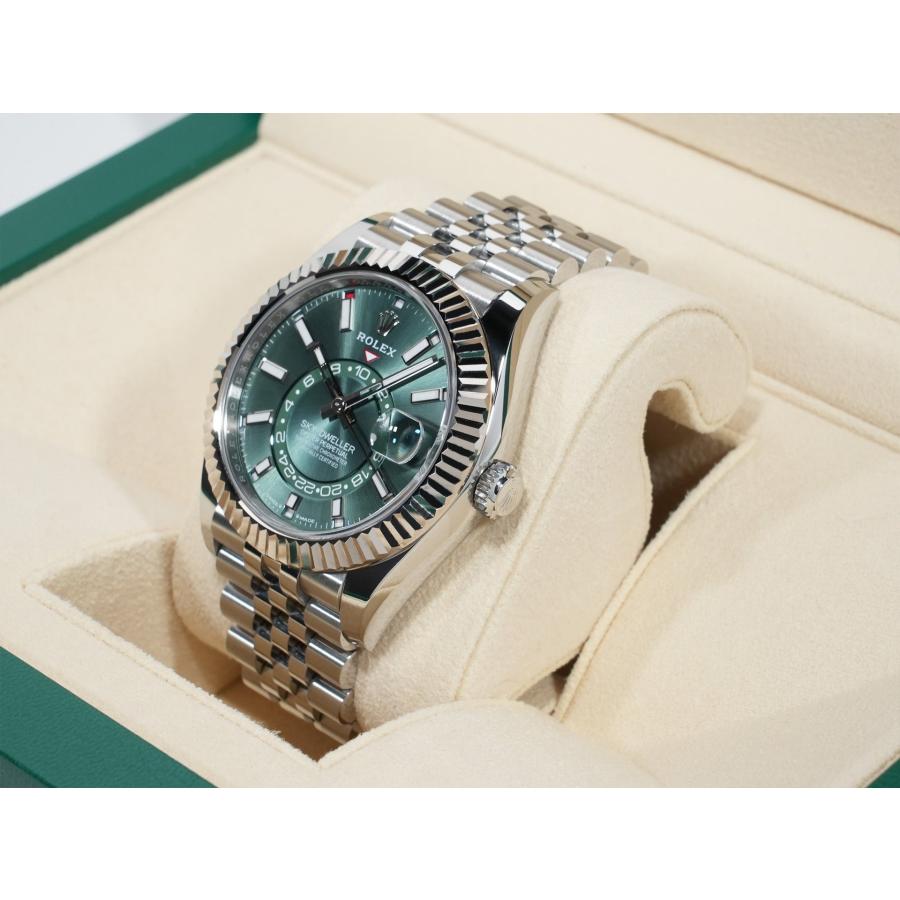 ロレックス スカイドゥエラー Ref.336934 ステンレススチール/ホワイトゴールド ミントグリーン文字盤 ジュビリーブレスレット | スカイドゥエラー | 03