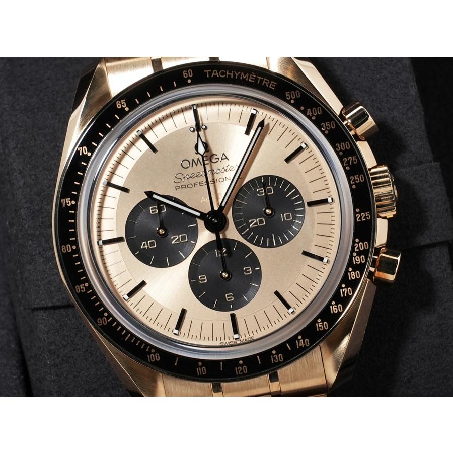 オメガ スピードマスター ムーンウォッチ プロフェッショナル Ref.310.60.42.50.99.002 MOONSHINE GOLD シャンパン文字盤 | OMEGA | 02