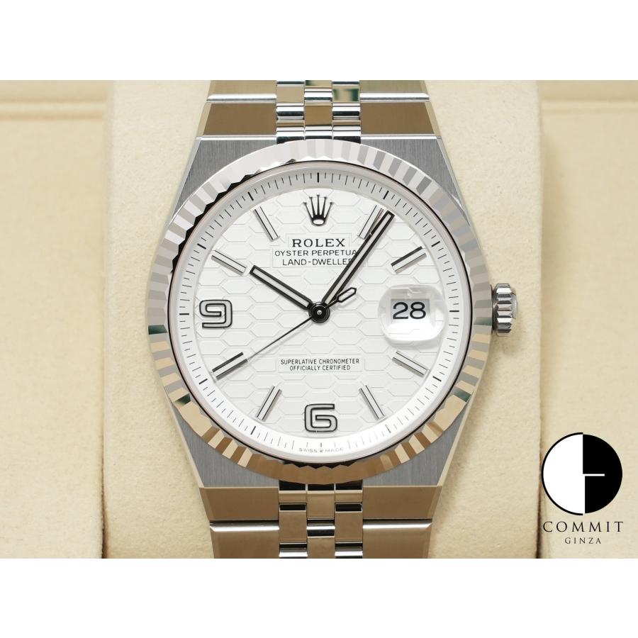 ロレックス ランドドゥエラー Ref.127334 ステンレススチール/ホワイトゴールド ホワイト文字盤 ジュビリーブレスレット | ROLEX