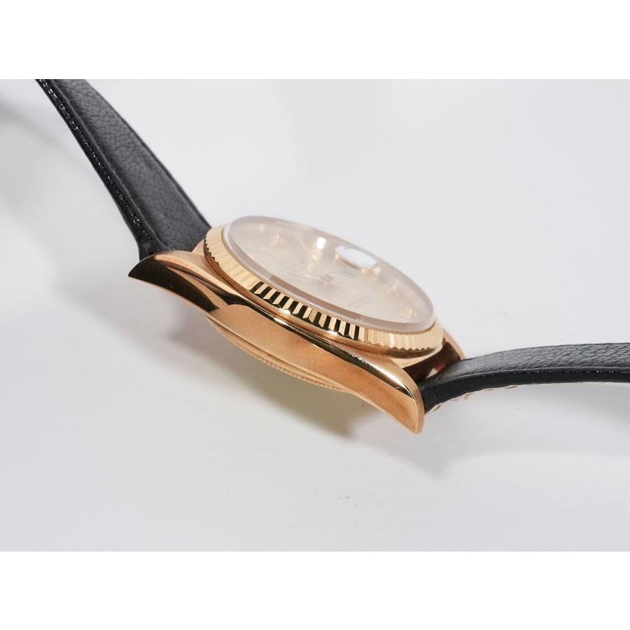 ロレックス デイトジャスト Ref.16018 イエローゴールド シャンパンx10Pダイヤ文字盤 革ベルト | デイトジャスト | 04