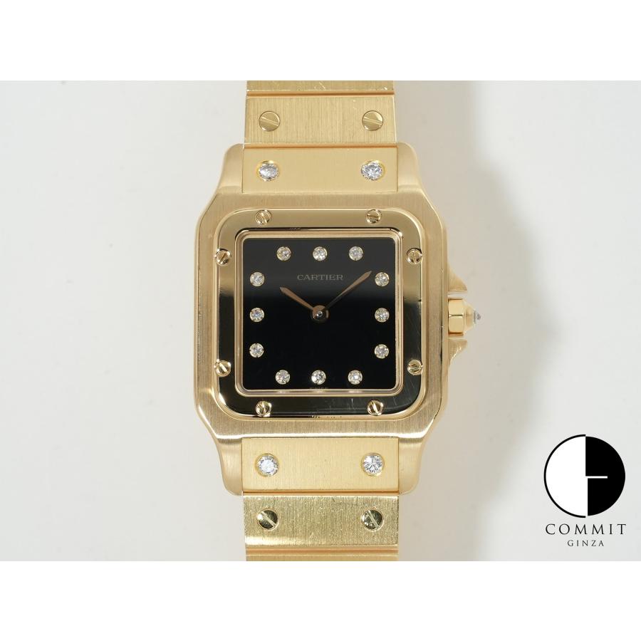 カルティエ サントス カレ Ref.84430000 イエローゴールド ブラック文字盤 | Cartier