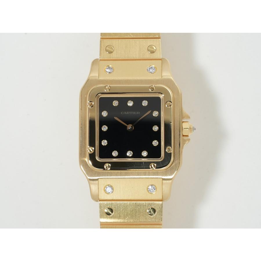 カルティエ サントス カレ Ref.84430000 イエローゴールド ブラック文字盤 | Cartier | 01