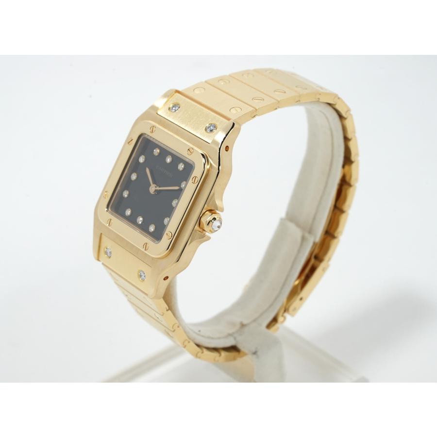 カルティエ サントス カレ Ref.84430000 イエローゴールド ブラック文字盤 | Cartier | 03