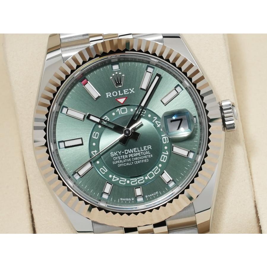 ロレックス スカイドゥエラー Ref.336934 ステンレススチール/ホワイトゴールド ミントグリーン文字盤 ジュビリーブレスレット | スカイドゥエラー | 02