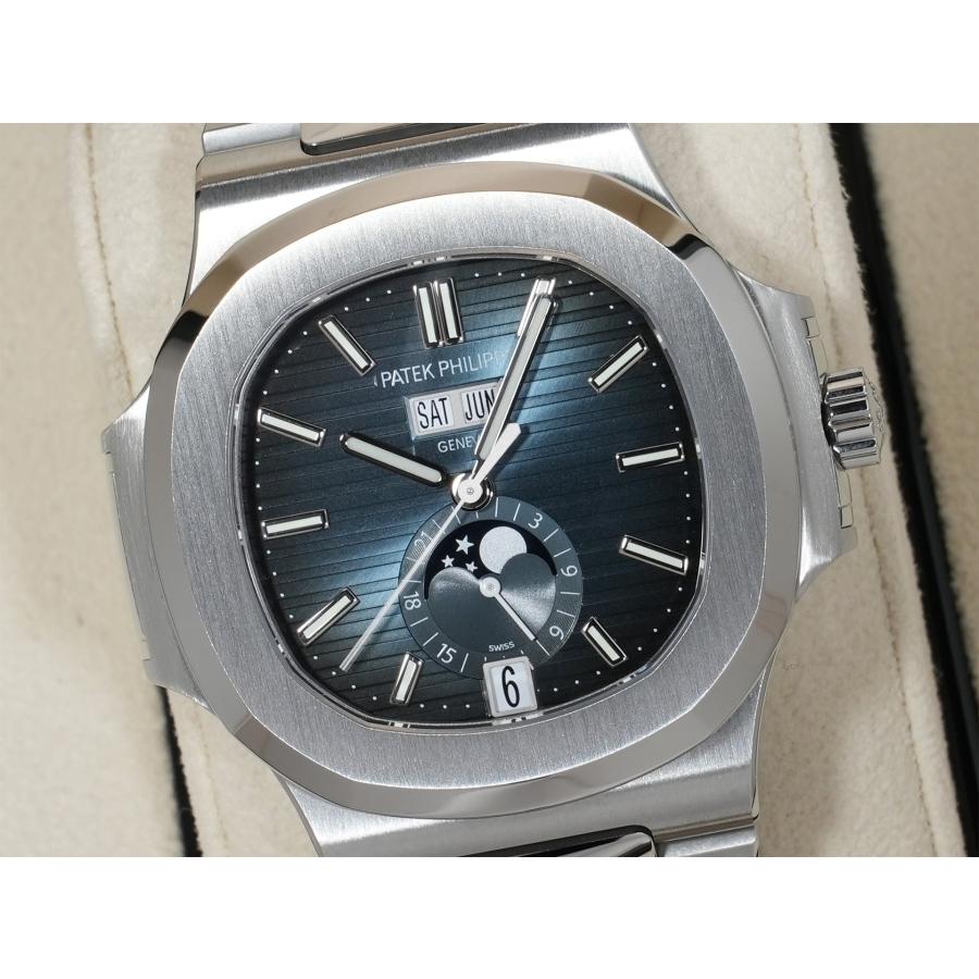 パテックフィリップ ノーチラス アニュアルカレンダー ムーンフェイズ Ref.5726/1A-014 SS ブルー・ブラック文字盤 | ノーチラス | 02