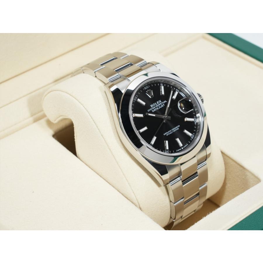ロレックス デイトジャスト41 Ref.126300 ステンレススチール ブラック文字盤 オイスターブレスレット | デイトジャスト | 04