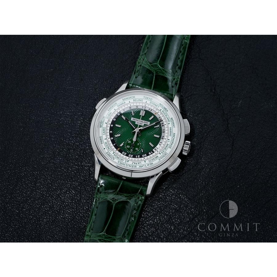 パテックフィリップ コンプリケーション ワールドタイム クロノグラフ Ref.5930P-001 プラチナ グリーン文字盤 | PATEK PHILIPPE | 13