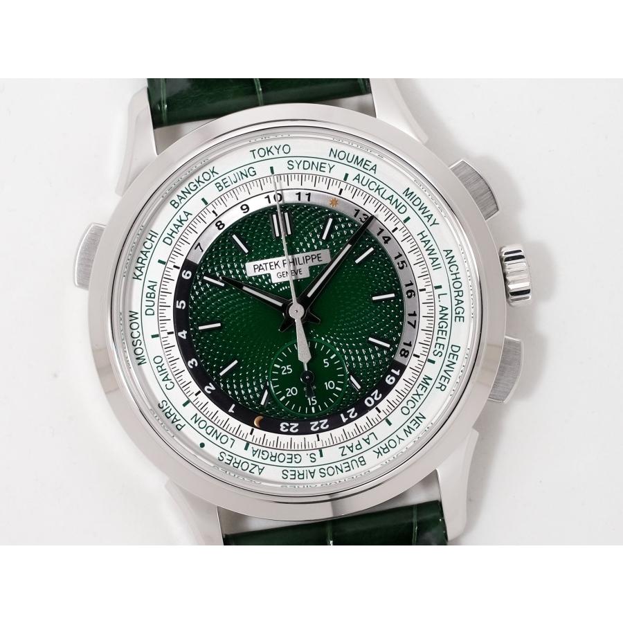 パテックフィリップ コンプリケーション ワールドタイム クロノグラフ Ref.5930P-001 プラチナ グリーン文字盤 | PATEK PHILIPPE | 02