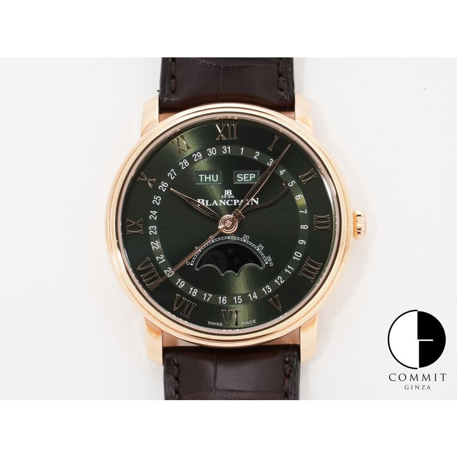 ブランパン ヴィルレ コンプリートカレンダー Ref.6654A-3653-55B レッドゴールド グリーン文字盤 | BLANCPAIN