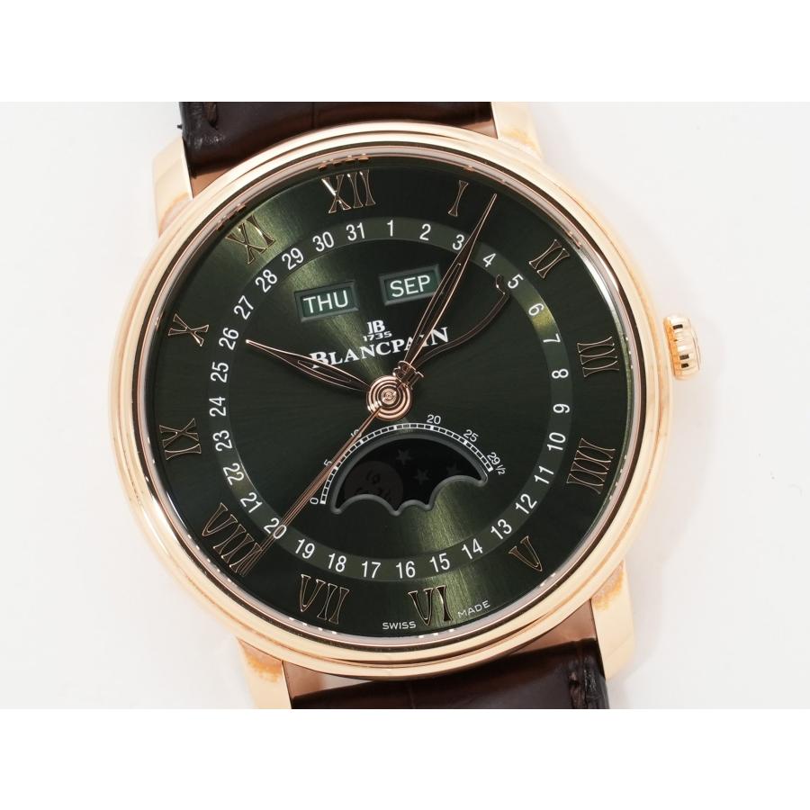 ブランパン ヴィルレ コンプリートカレンダー Ref.6654A-3653-55B レッドゴールド グリーン文字盤 | BLANCPAIN | 02