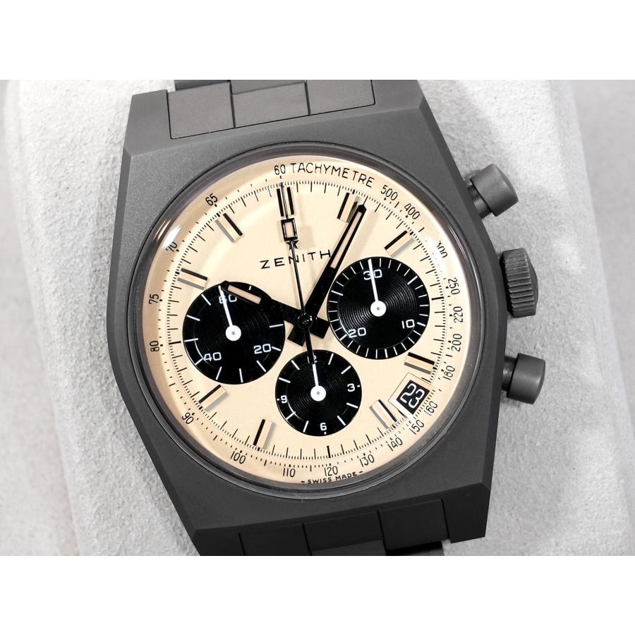 ゼニス クロノマスター リバイバル 次元大介エディション Ref.97.L384.400/04.M384 チタン ベージュ文字盤 | ZENITH（時計） | 02