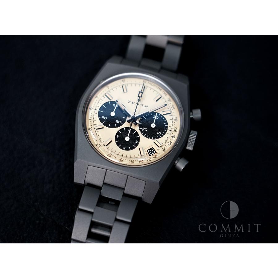 ゼニス クロノマスター リバイバル 次元大介エディション Ref.97.L384.400/04.M384 チタン ベージュ文字盤 | ZENITH（時計） | 09