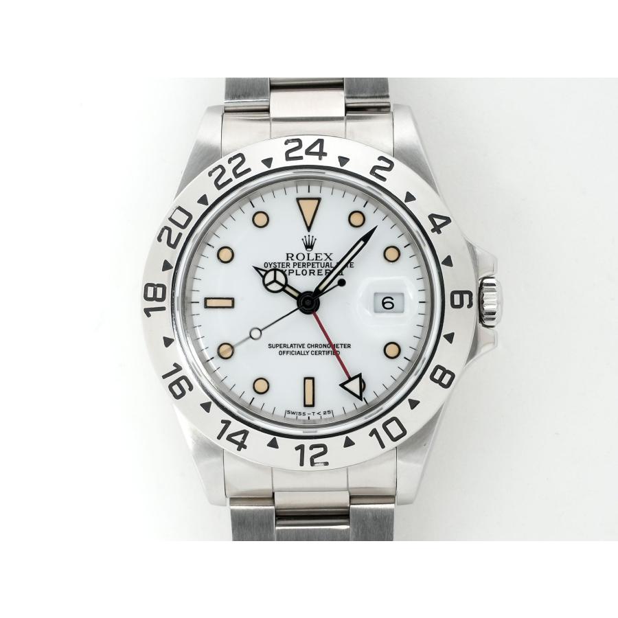 ロレックス エクスプローラーII Ref.16570 ステンレススチール ホワイト文字盤 オイスターブレスレット | エクスプローラーII | 01