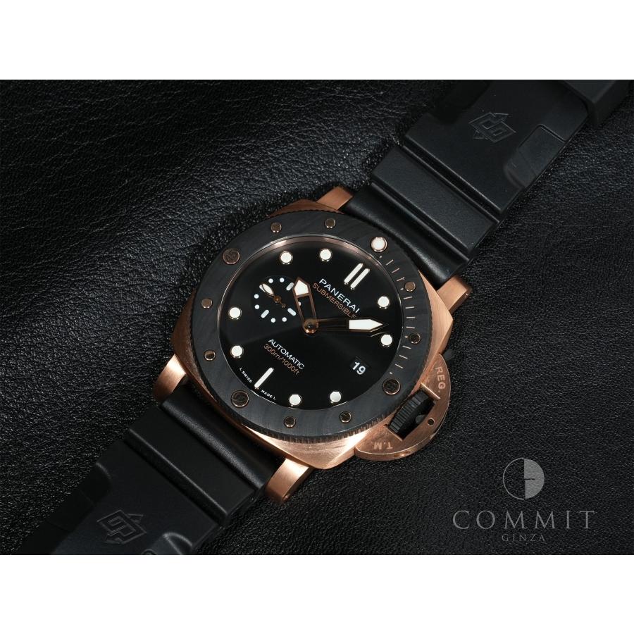 パネライ サブマーシブル ゴールドテック オロカーボ Ref.PAM01070 Carbotech×Goldtech ブラック文字盤 | OFFICINE PANERAI | 12