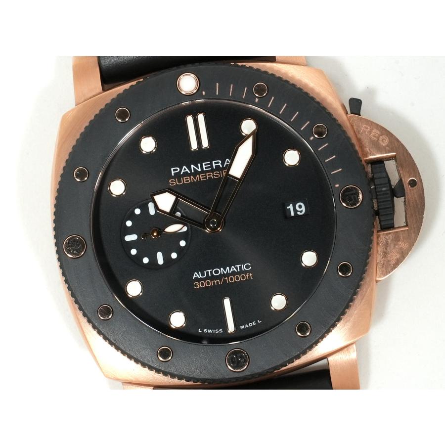 パネライ サブマーシブル ゴールドテック オロカーボ Ref.PAM01070 Carbotech×Goldtech ブラック文字盤 | OFFICINE PANERAI | 02