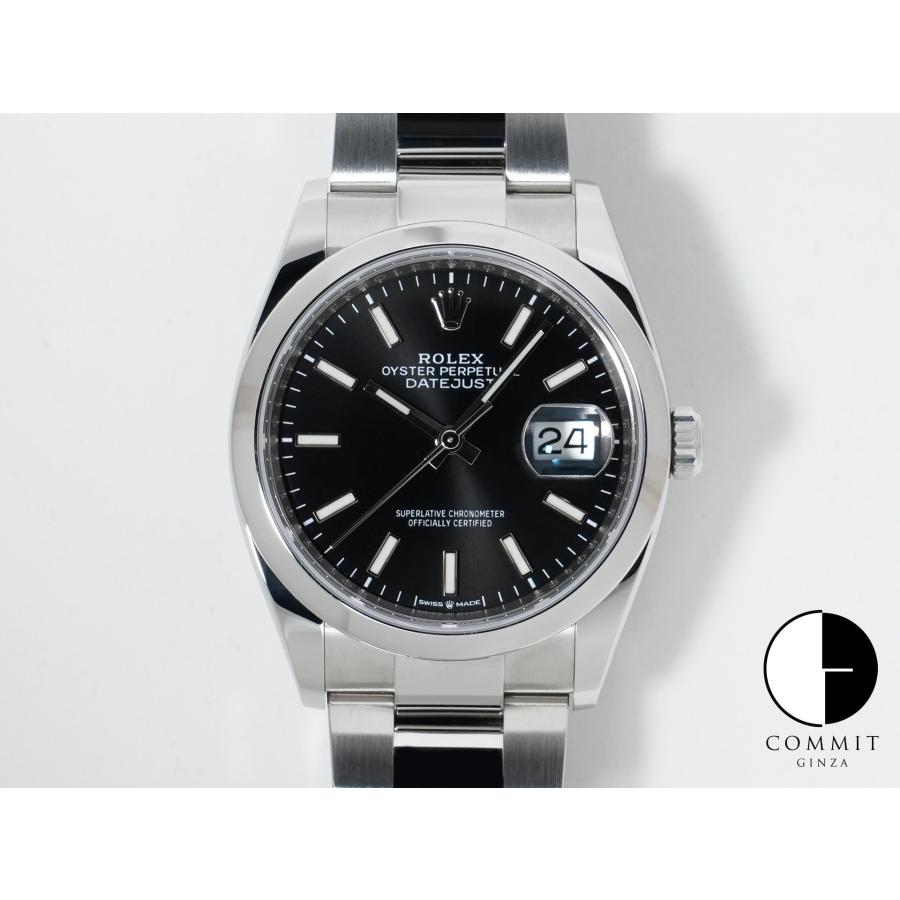 ロレックス デイトジャスト36 Ref.126200 ステンレススチール ブラック文字盤 オイスターブレスレット | デイトジャスト