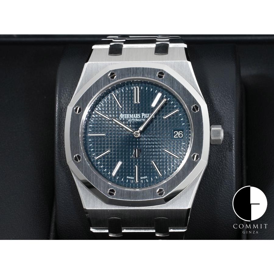 オーデマピゲ ロイヤルオーク エクストラ シン Ref.15202ST.OO.1240ST.01.A ステンレススチール ブルー文字盤 | ロイヤルオーク