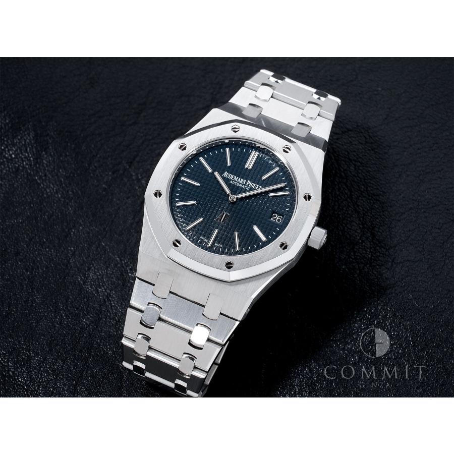 オーデマピゲ ロイヤルオーク エクストラ シン Ref.15202ST.OO.1240ST.01.A ステンレススチール ブルー文字盤 | ロイヤルオーク | 10