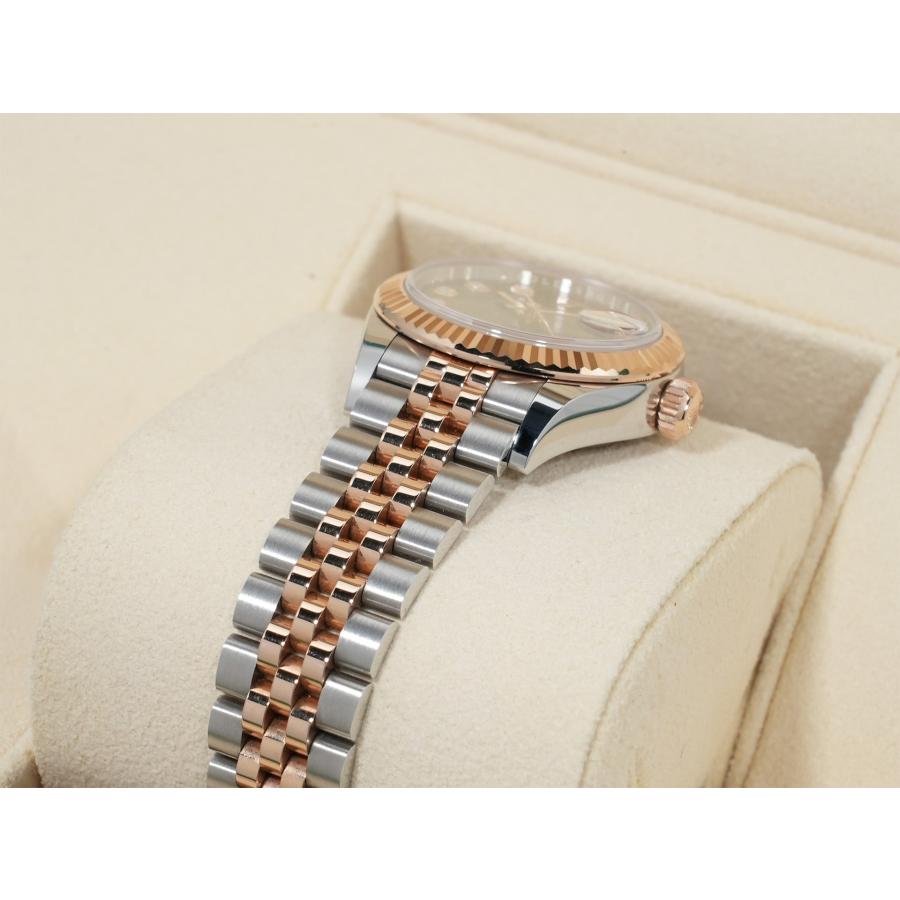 ロレックス デイトジャスト28 Ref.279171 ステンレススチール/エバーローズゴールド チョコレートx10Pダイヤ文字盤 ジュビリーブレスレット | デイトジャスト | 05