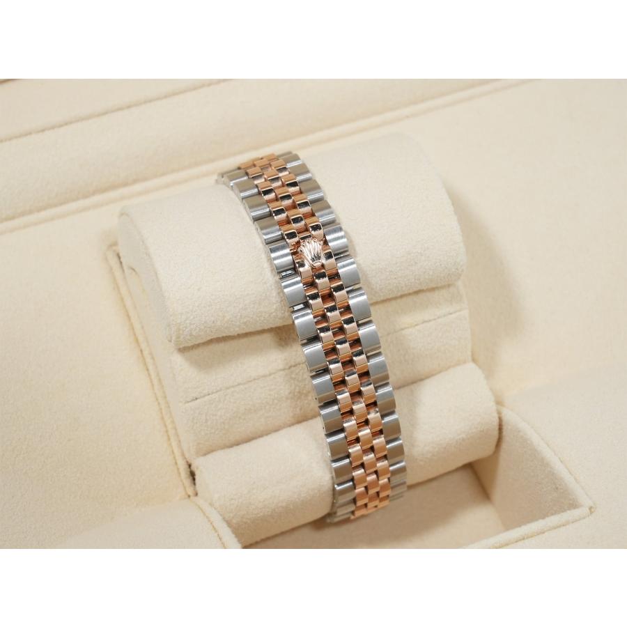 ロレックス デイトジャスト28 Ref.279171 ステンレススチール/エバーローズゴールド チョコレートx10Pダイヤ文字盤 ジュビリーブレスレット | デイトジャスト | 06