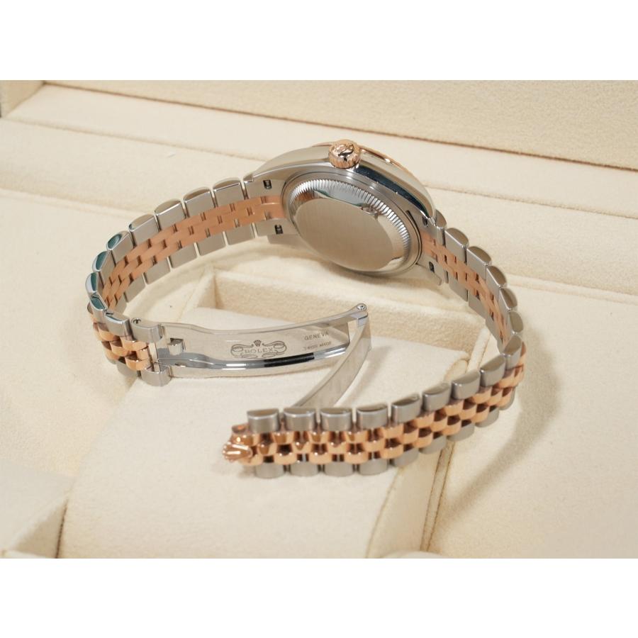 ロレックス デイトジャスト28 Ref.279171 ステンレススチール/エバーローズゴールド チョコレートx10Pダイヤ文字盤 ジュビリーブレスレット | デイトジャスト | 07
