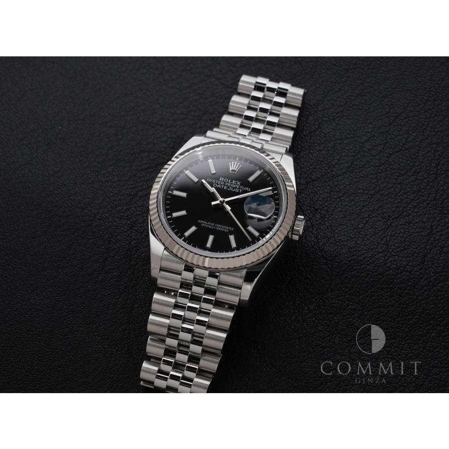 ロレックス デイトジャスト36 Ref.126234 SS/WG ブラック文字盤 ジュビリーブレスレット | デイトジャスト | 10