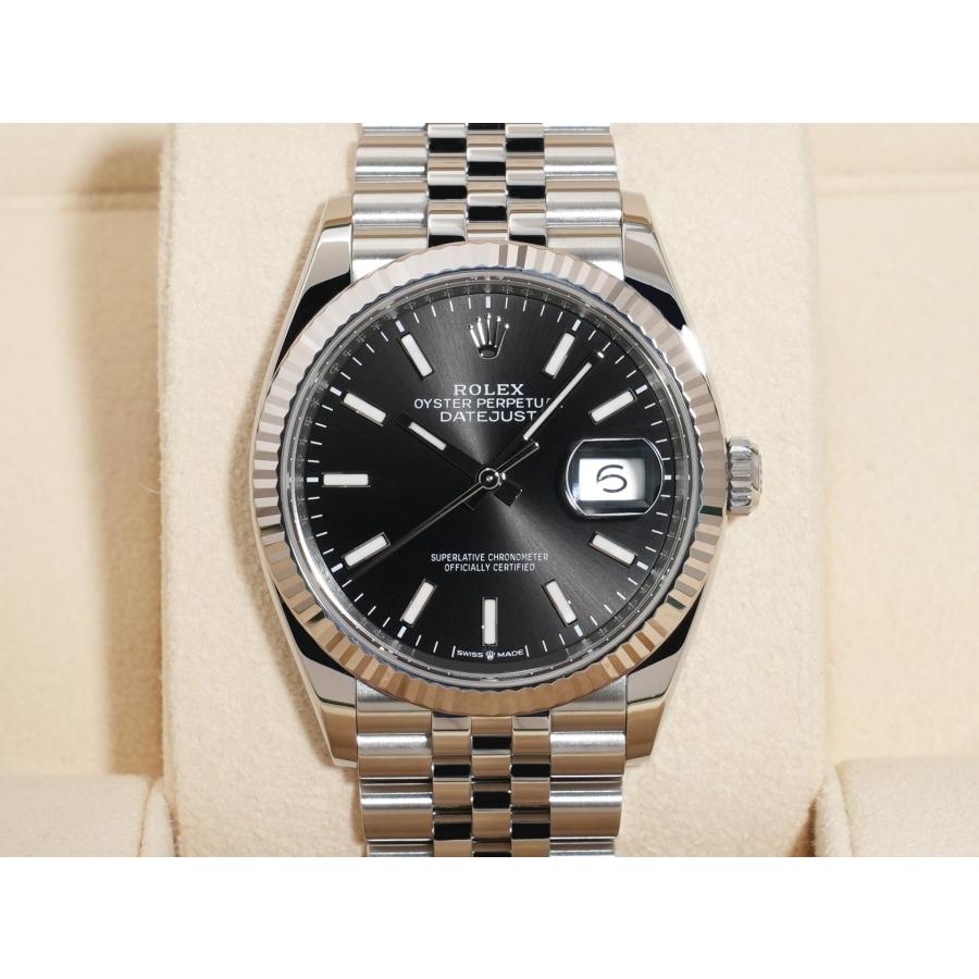 ロレックス デイトジャスト36 Ref.126234 SS/WG ブラック文字盤 ジュビリーブレスレット | デイトジャスト | 01