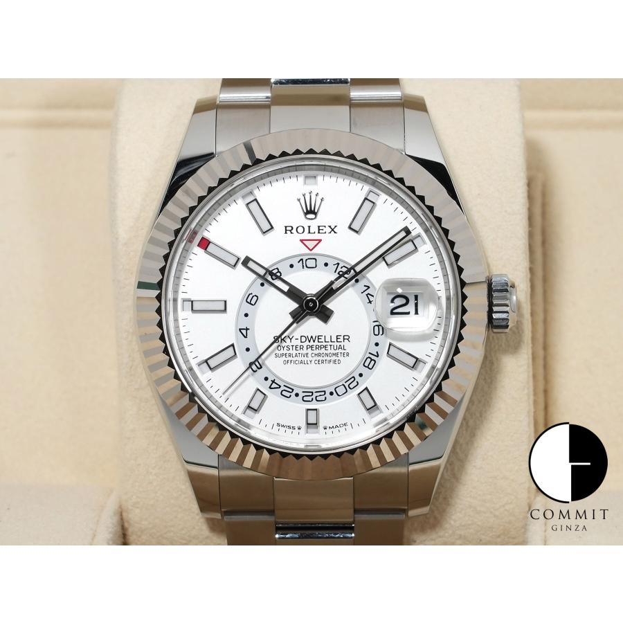 ロレックス スカイドゥエラー Ref.336934 ステンレススチール/ホワイトゴールド ホワイト文字盤 オイスターブレスレット | スカイドゥエラー