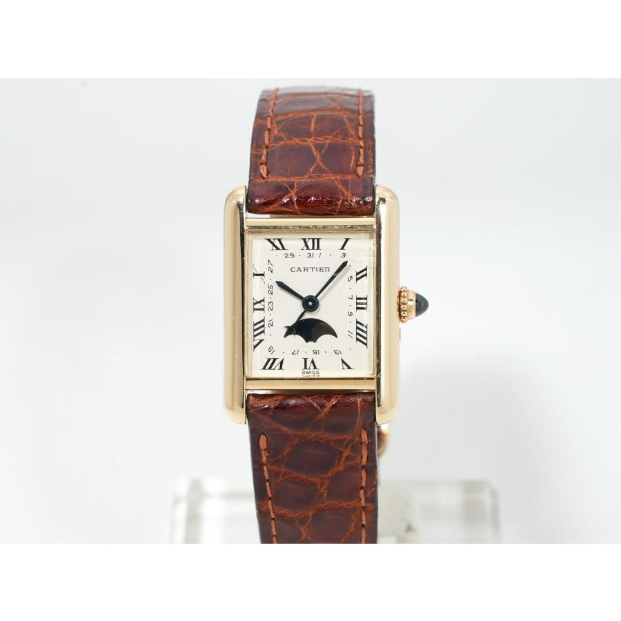カルティエ タンク ルイ カルティエ ムーンフェイズ Ref.W1500851 イエローゴールド シルバー文字盤 | Cartier | 01