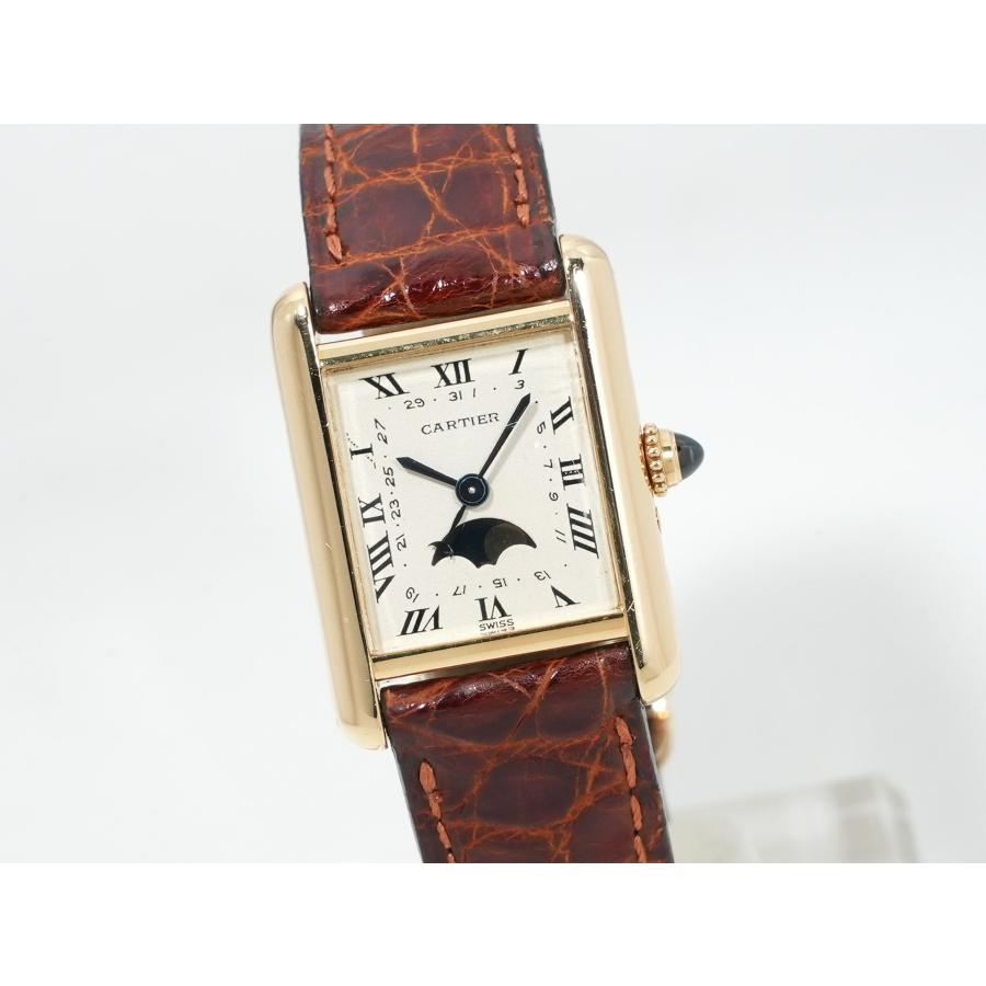 カルティエ タンク ルイ カルティエ ムーンフェイズ Ref.W1500851 イエローゴールド シルバー文字盤 | Cartier | 02