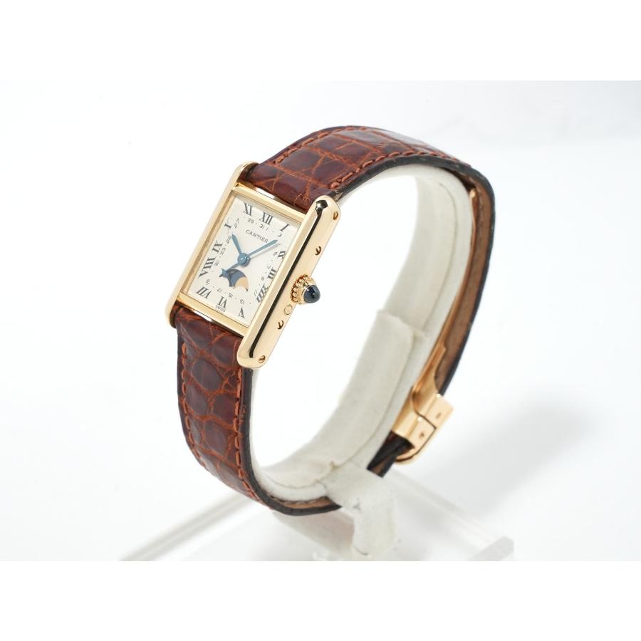 カルティエ タンク ルイ カルティエ ムーンフェイズ Ref.W1500851 イエローゴールド シルバー文字盤 | Cartier | 03