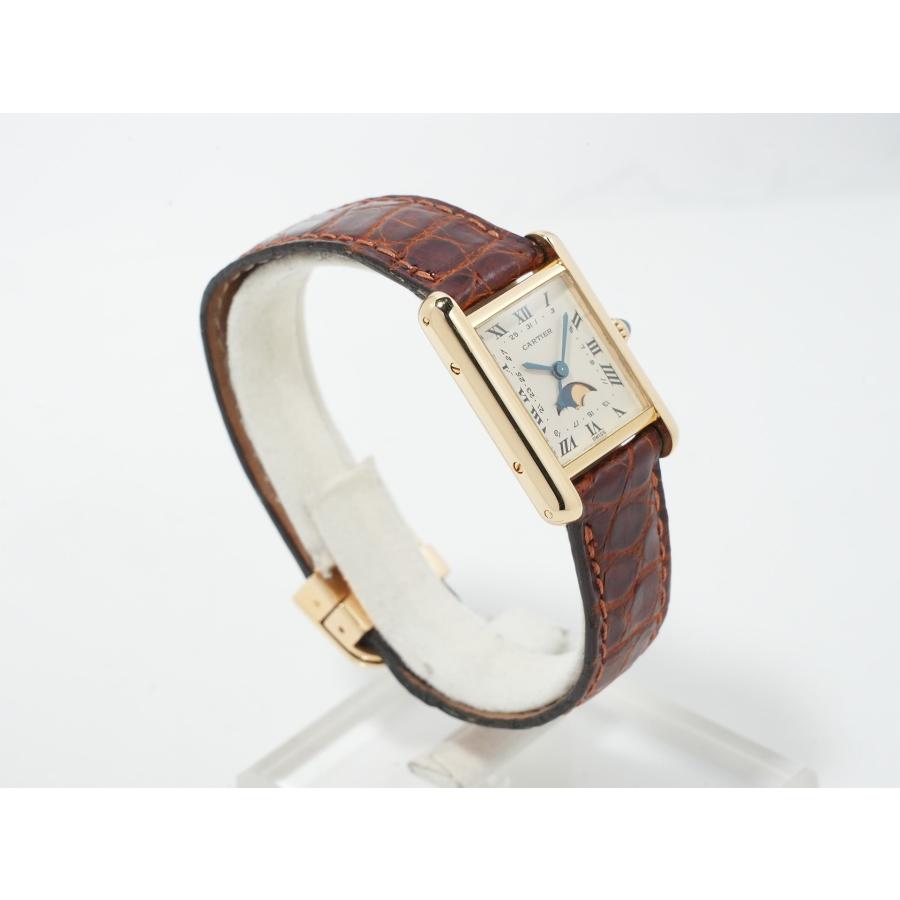 カルティエ タンク ルイ カルティエ ムーンフェイズ Ref.W1500851 イエローゴールド シルバー文字盤 | Cartier | 04
