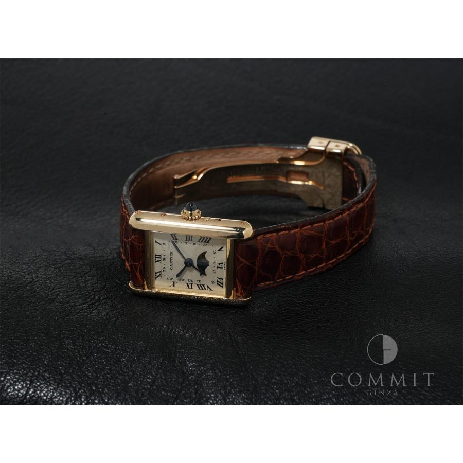 カルティエ タンク ルイ カルティエ ムーンフェイズ Ref.W1500851 イエローゴールド シルバー文字盤 | Cartier | 08