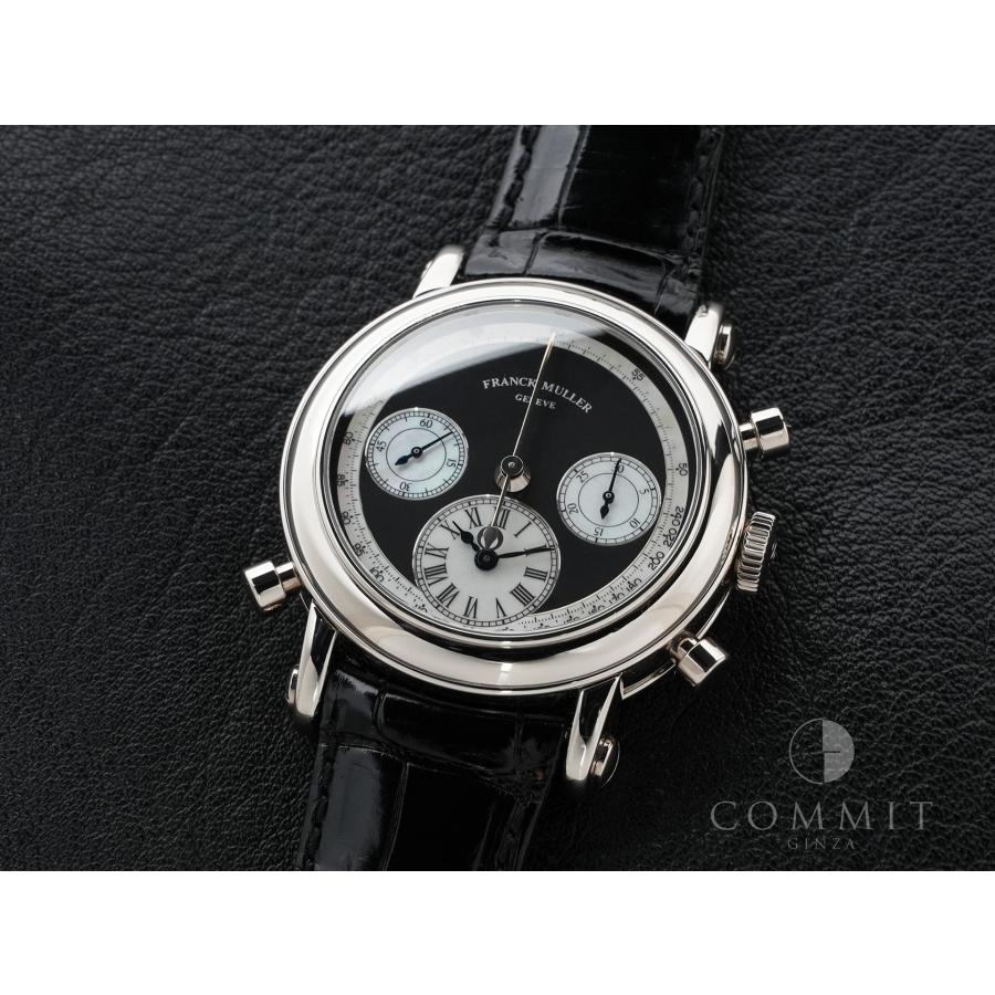 フランクミュラー ラウンド スプリットセコンド ダブルフェイス クロノグラフ Ref.7000RDF ホワイトゴールド ブラック×シェル文字盤 | FRANCK MULLER | 12