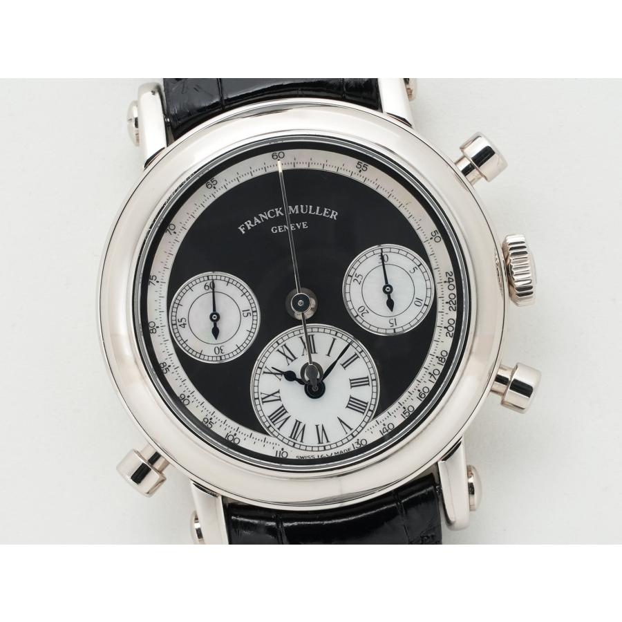 フランクミュラー ラウンド スプリットセコンド ダブルフェイス クロノグラフ Ref.7000RDF ホワイトゴールド ブラック×シェル文字盤 | FRANCK MULLER | 02