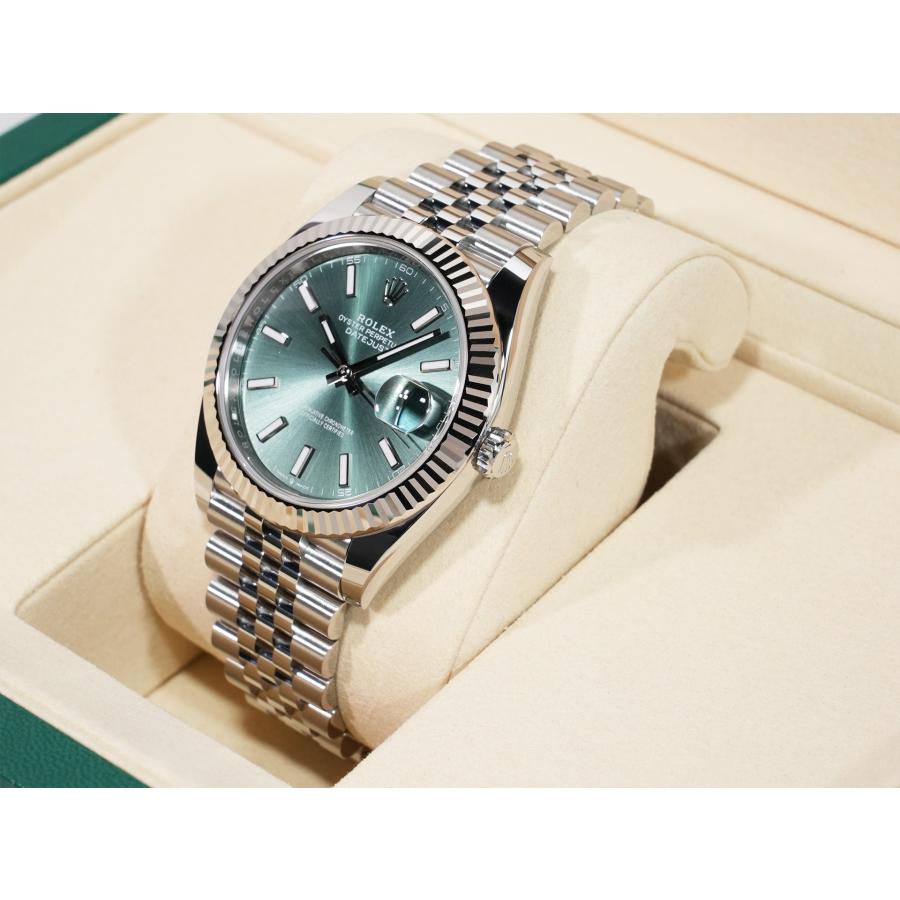 ロレックス デイトジャスト41 Ref.126334 ステンレススチール/ホワイトゴールド ミントグリーン文字盤 ジュビリーブレスレット | デイトジャスト | 03