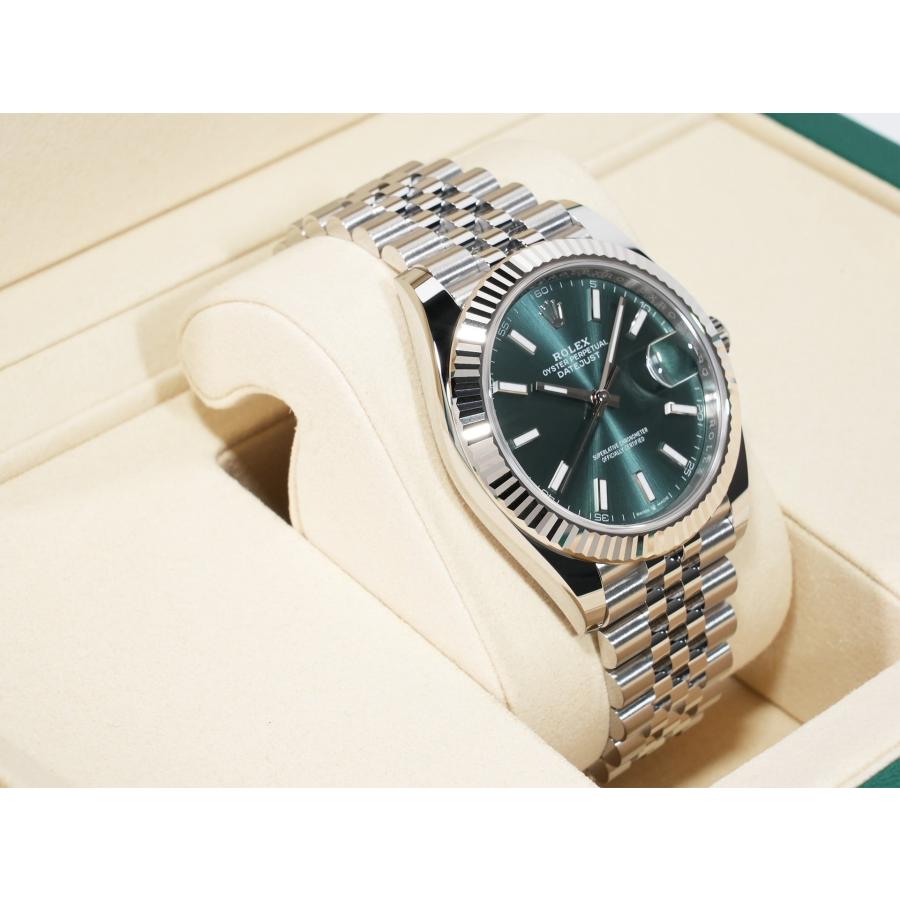 ロレックス デイトジャスト41 Ref.126334 ステンレススチール/ホワイトゴールド ミントグリーン文字盤 ジュビリーブレスレット | デイトジャスト | 04