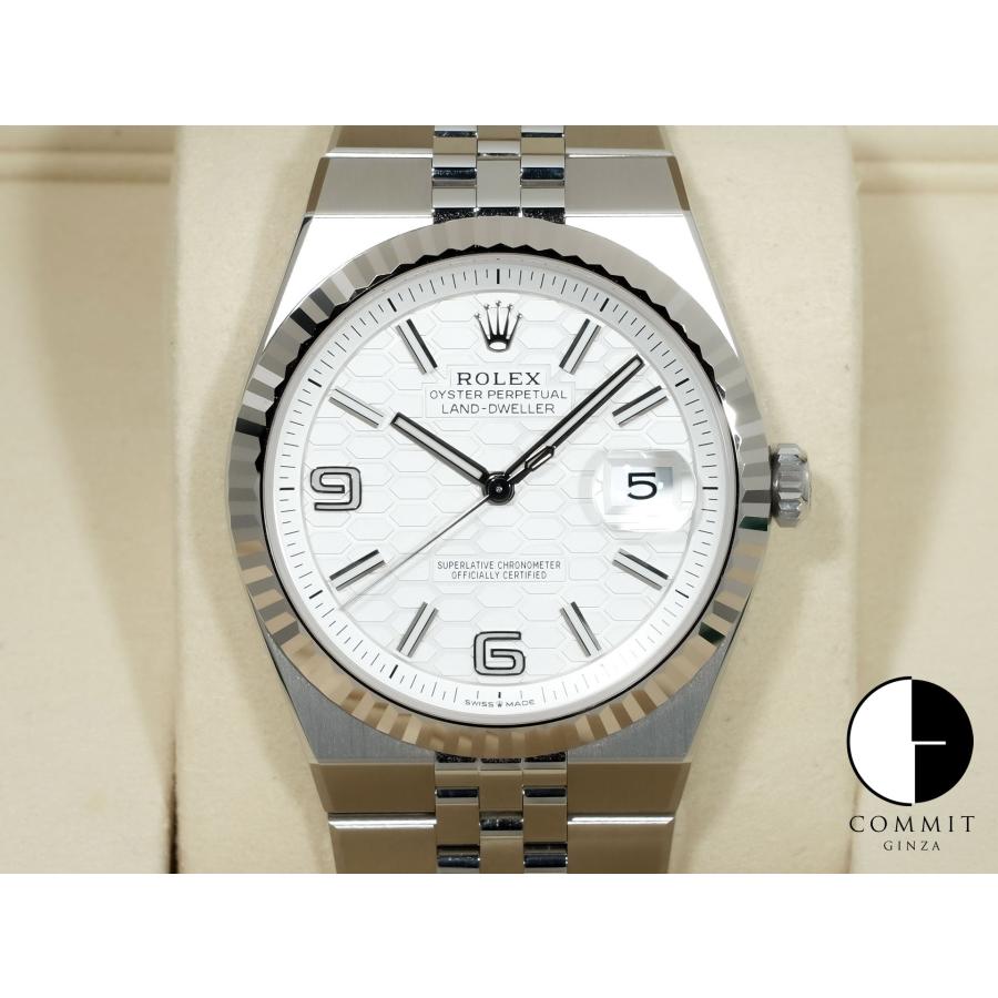 ロレックス ランドドゥエラー Ref.127334 ステンレススチール/ホワイトゴールド ホワイト文字盤 ジュビリーブレスレット | ROLEX