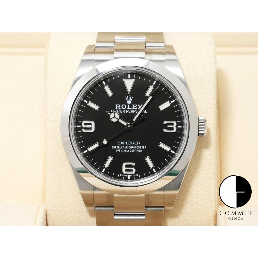 ロレックス エクスプローラーI Ref.214270 ステンレススチール ブラック文字盤 オイスターブレスレット | エクスプローラー（ROLEX）