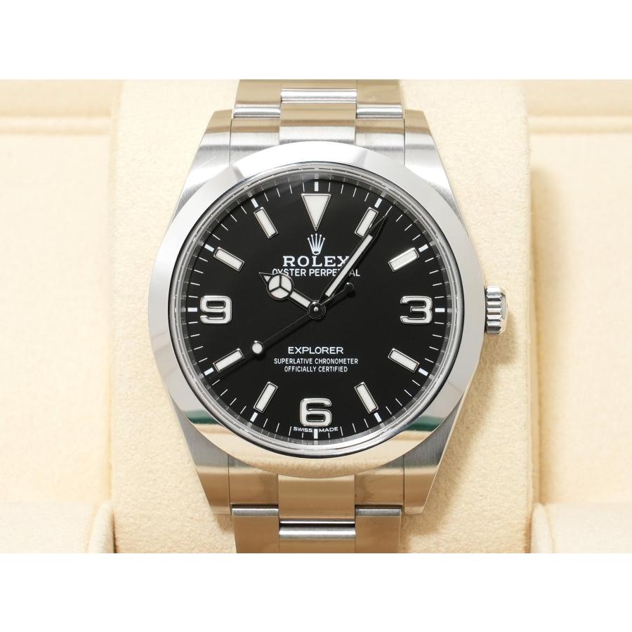 ロレックス エクスプローラーI Ref.214270 ステンレススチール ブラック文字盤 オイスターブレスレット | エクスプローラー（ROLEX） | 01